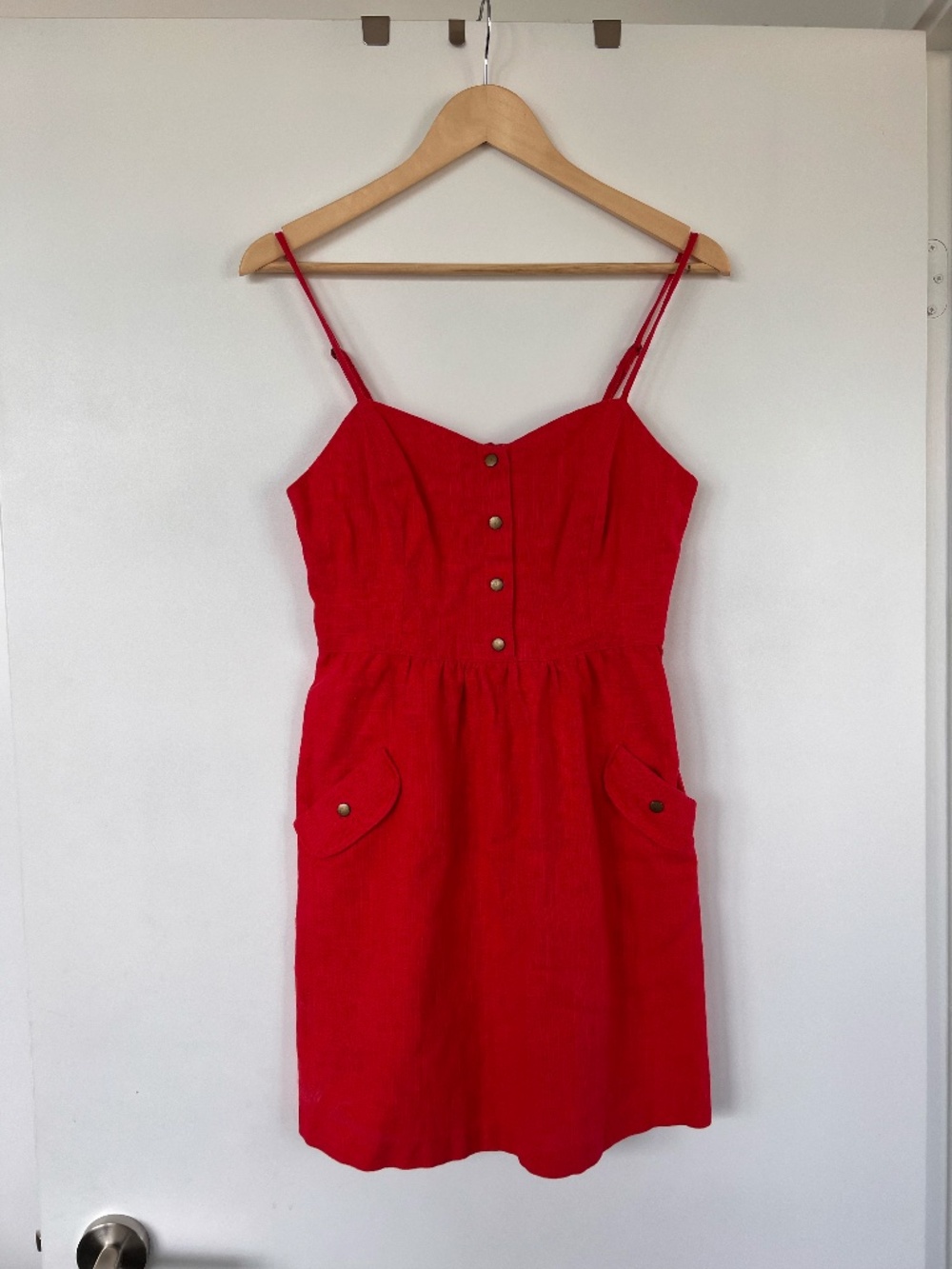 Red Sundress - Linen / Cotton